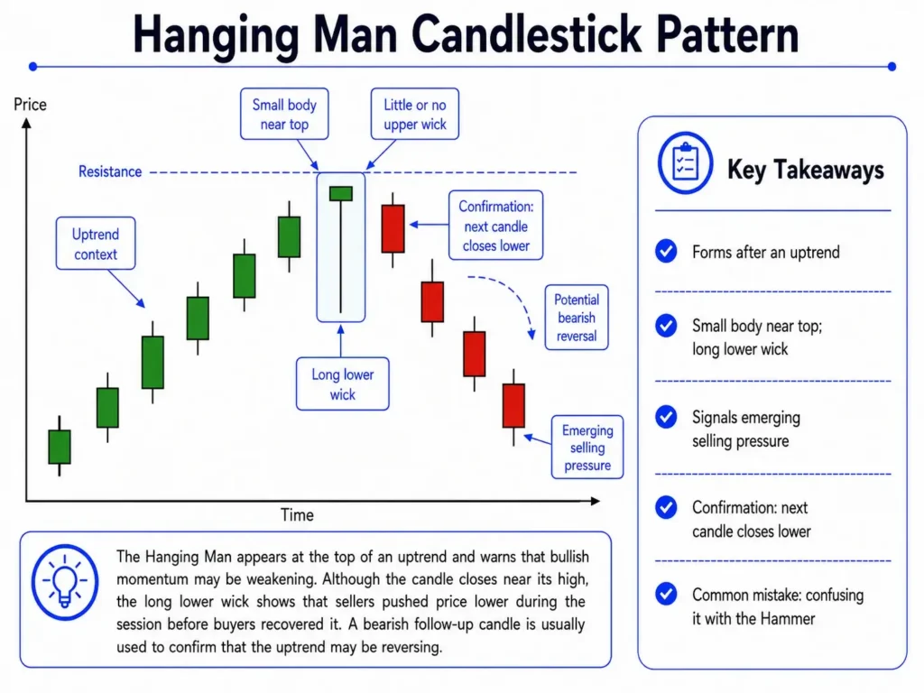 Hanging Man Candlestick Pattern
