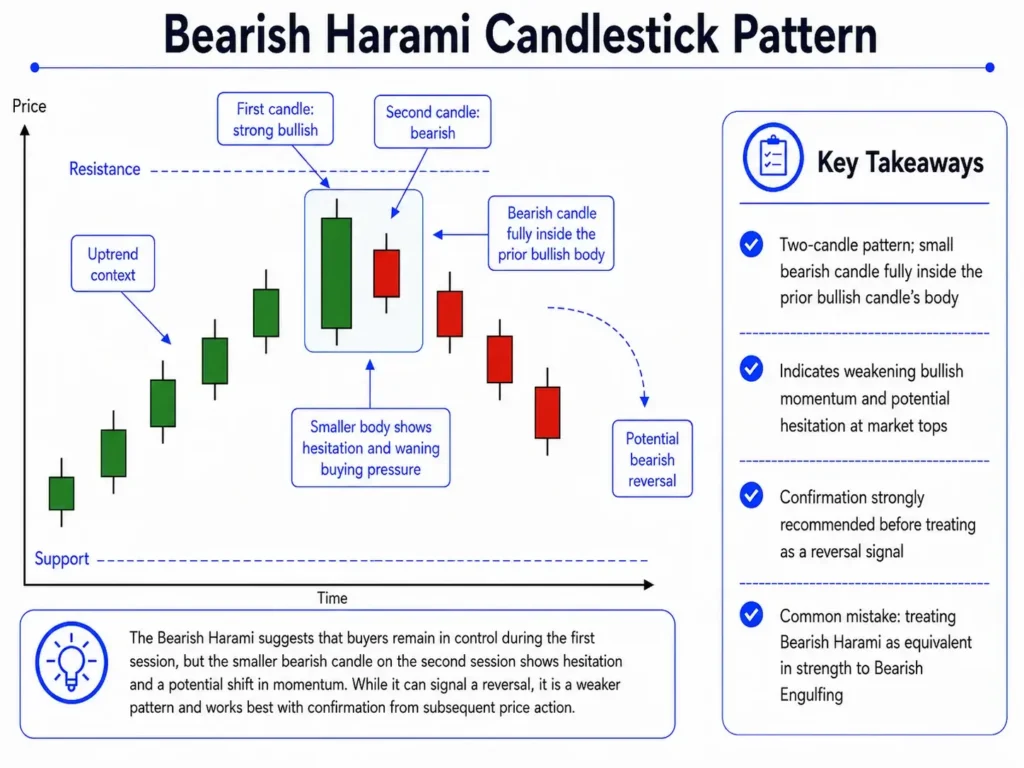 Bearish Harami Candlestick Pattern