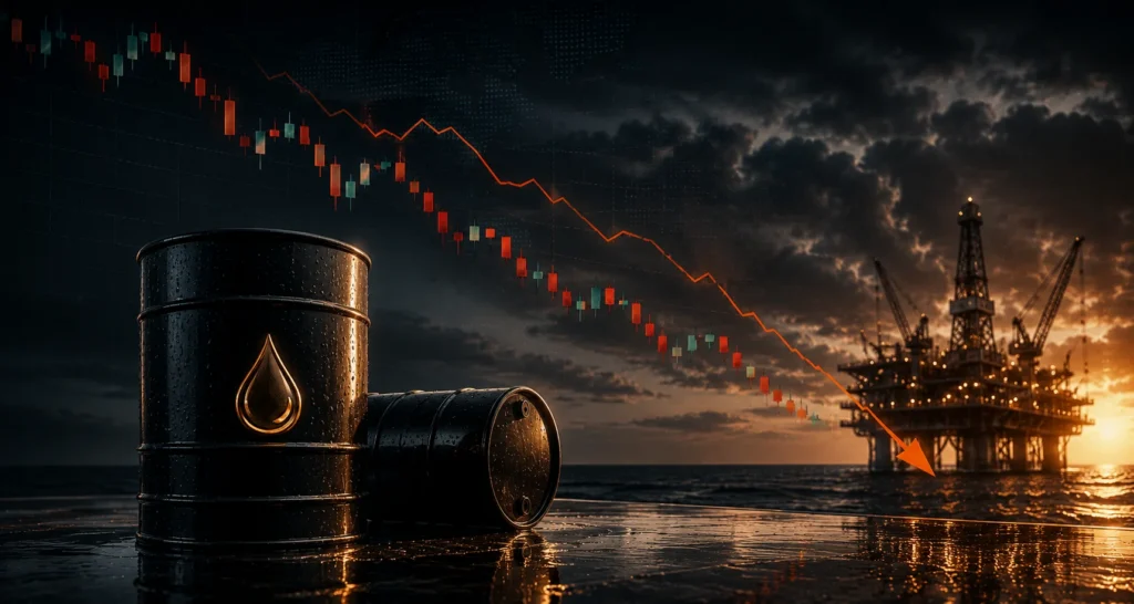 crude oil prices have slipped below their post-conflict range